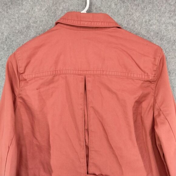 Eddie Bauer Blazer Jacket Womens Sz PL Coral Orange Long Sleeve Single Breasted - Picture 10 of 12